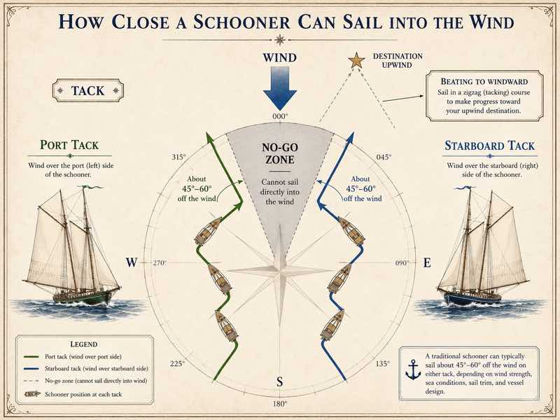 sailing into the wind